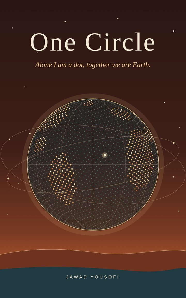 One Circle book cover: the Earth drawn as thousands of small dots